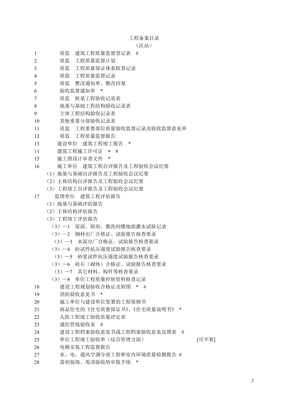 建筑工程备案目录_第2页