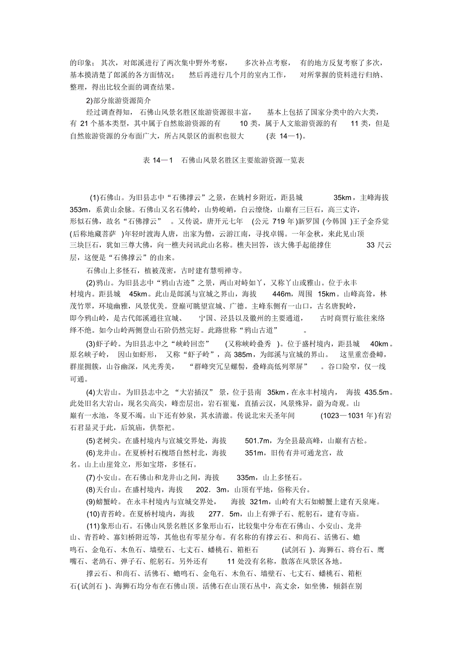 石佛山风景区总体规划_第3页