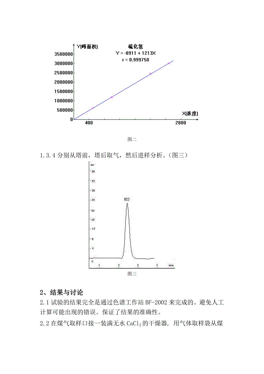 气相色谱测定焦化厂煤气中的硫化氢定稿_第3页