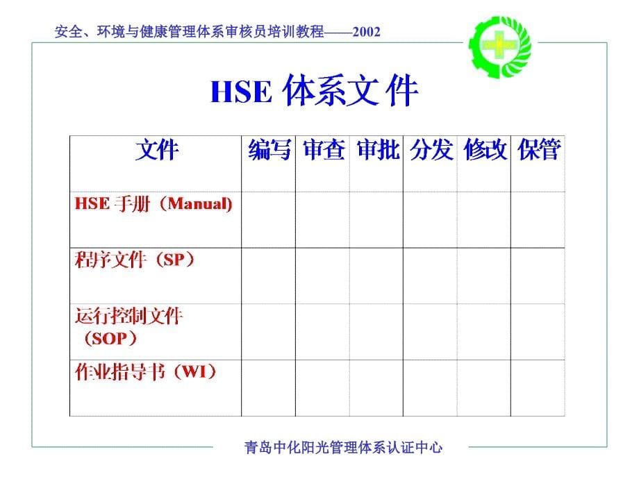 中石化hse文件编写_第5页