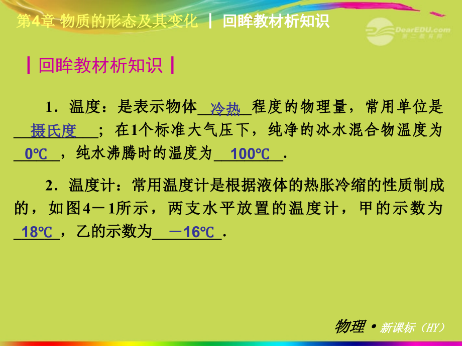 2012年秋学期八年级物理上册_第4章物质的形态及其变化复习课件沪科版_第3页