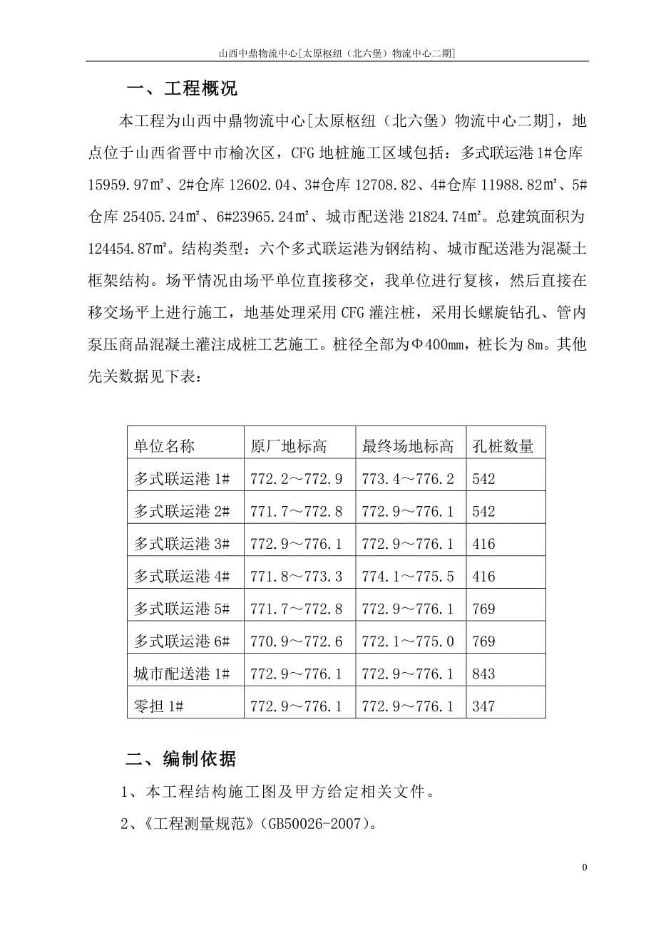 中鼎物流中心[太原枢纽(北六堡)物流中心二期]cfg桩基施工方案_第5页