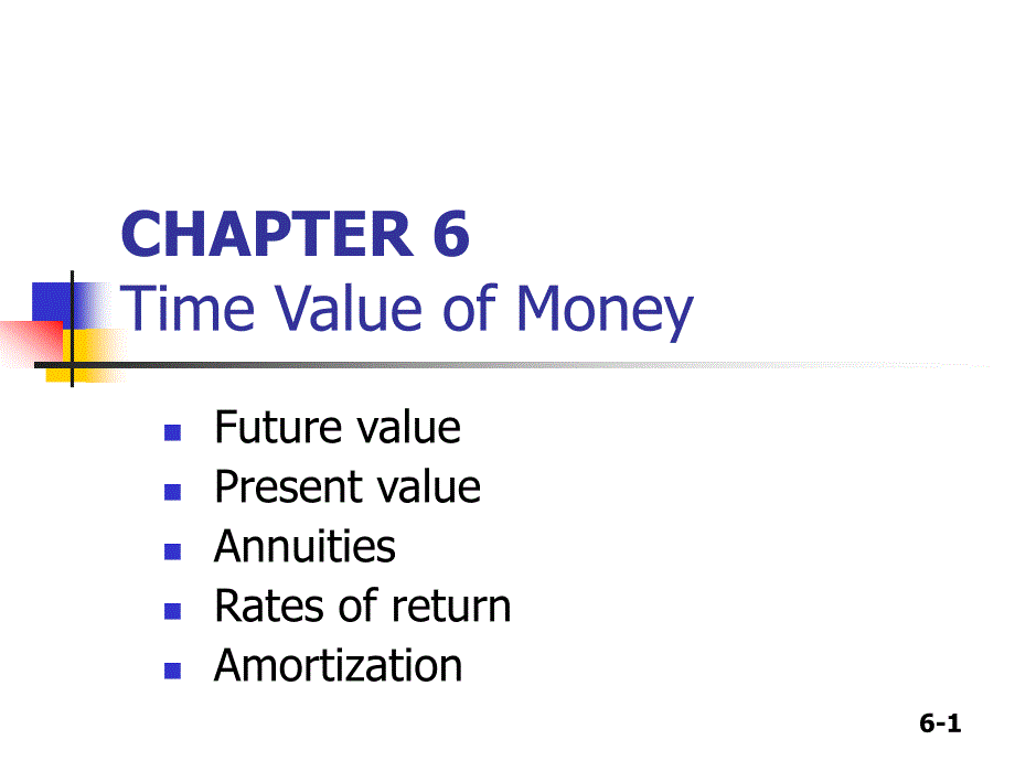 财务管理ch06timevalueofmoney货币的时间价值_第1页