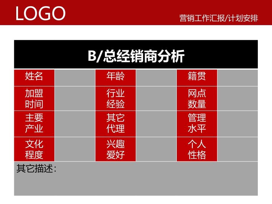 营销工作汇报和计划安排模板_第4页