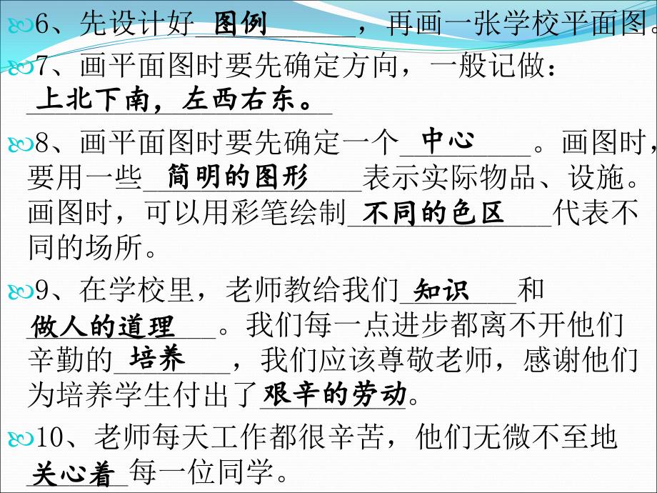 山东人民版三年级《品德与社会》上册期中复习三_第3页