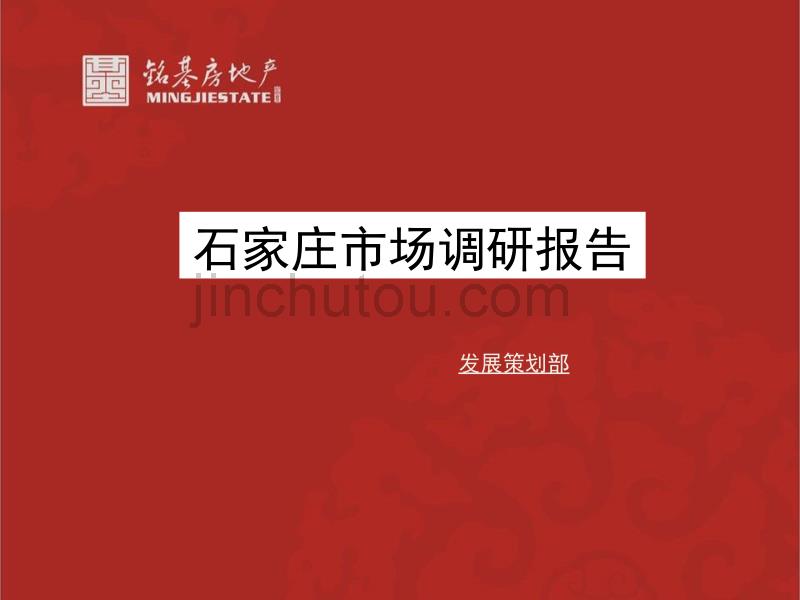 石家庄市场调研报告推荐_第1页