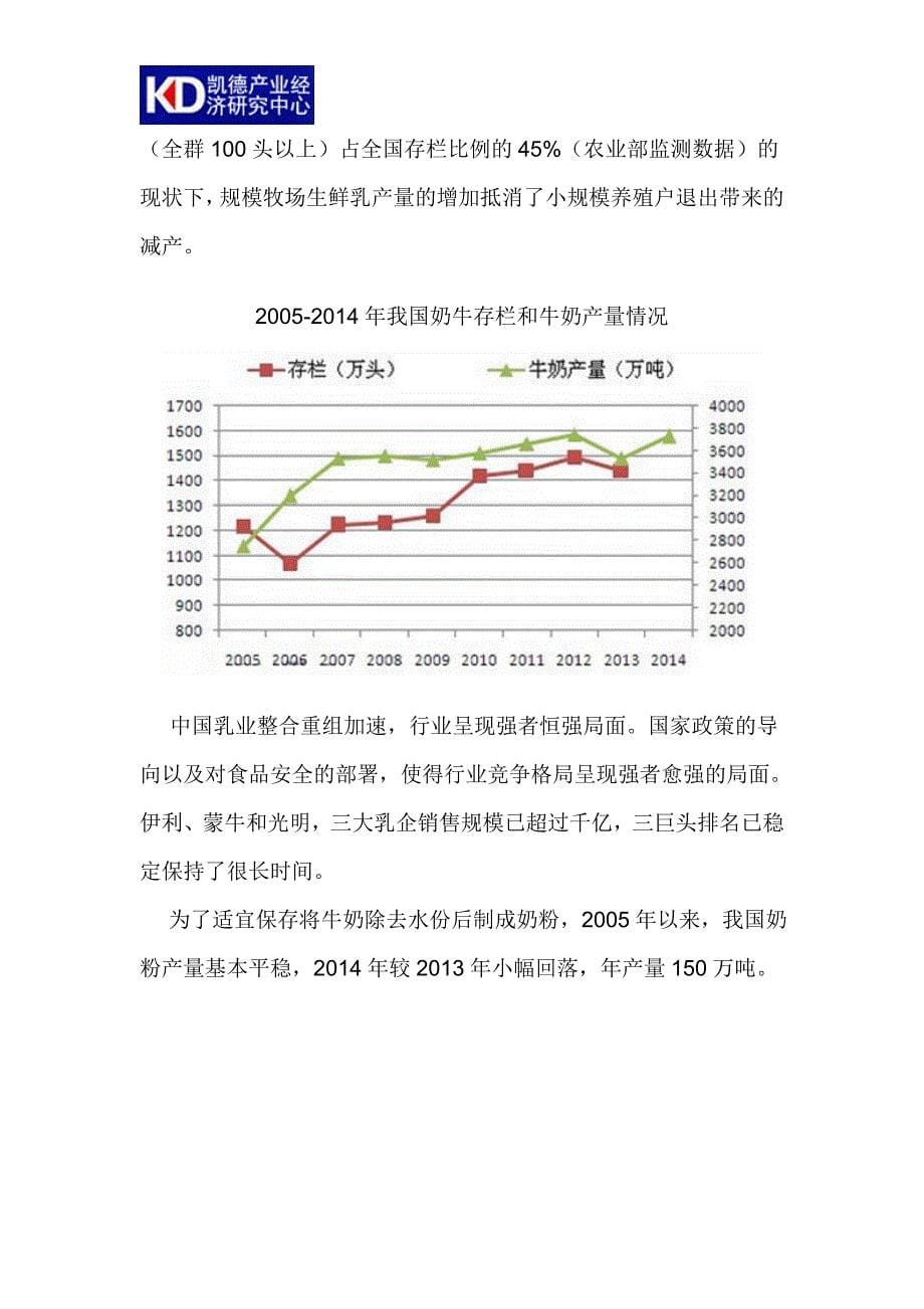 2017年中国牛奶产业调研及市场供需预测报告_第5页