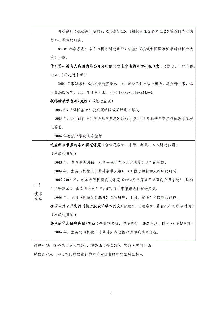 2007年度省级精品课程申报表_第4页