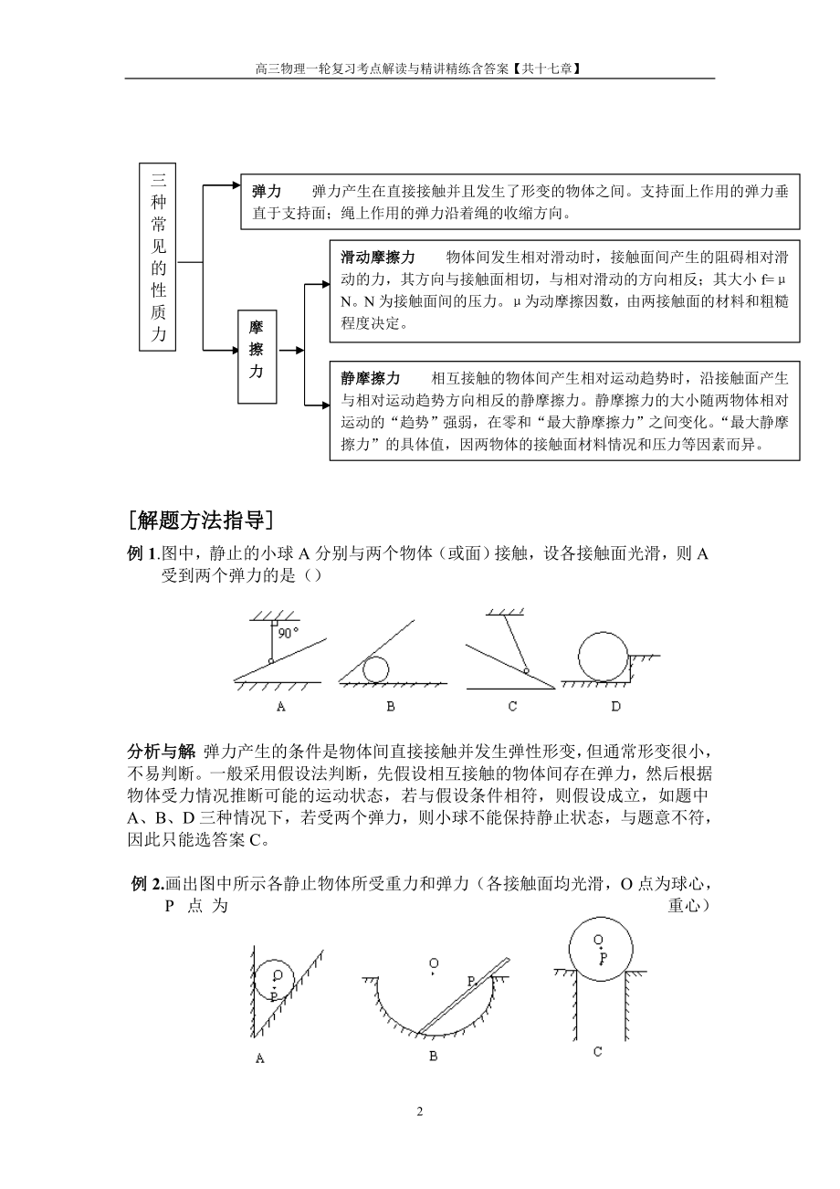 高三物理一轮复习考点解读与精讲精练含答案【共十七章】_第3页