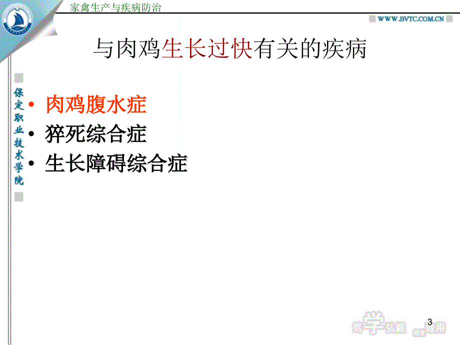 医学课件肉鸡常见病防治_第3页