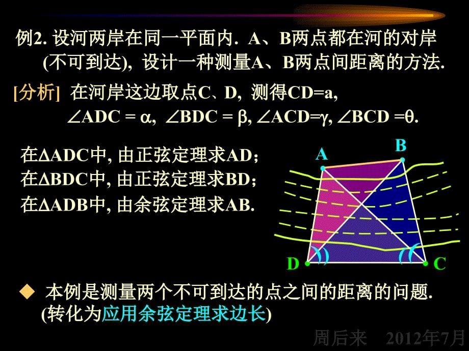 正余弦定理的应用——测量2012年7月_第5页