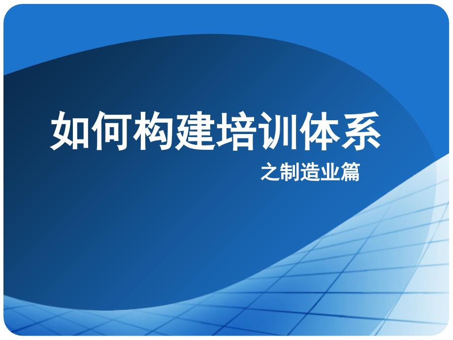 制造型企业ops培训体系模型课件_第1页