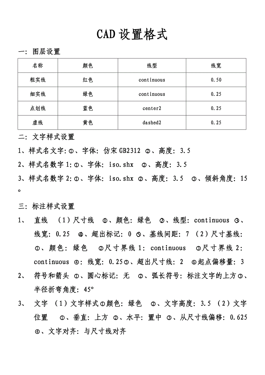 CAD基本设置及快捷键_第1页