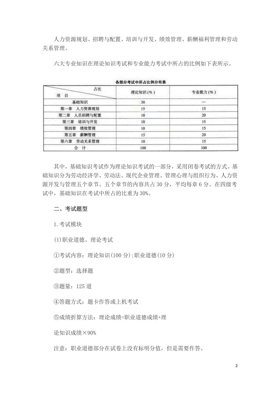 2017年5月人力资源管理员复习重点资料汇总版_第2页