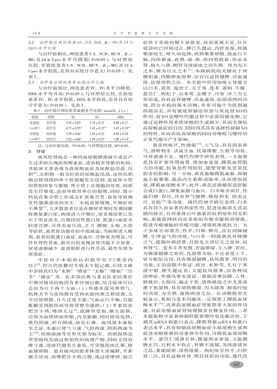 加味玉肾露配合非布司他片治疗痛风性肾病临床观察-张逸_第3页