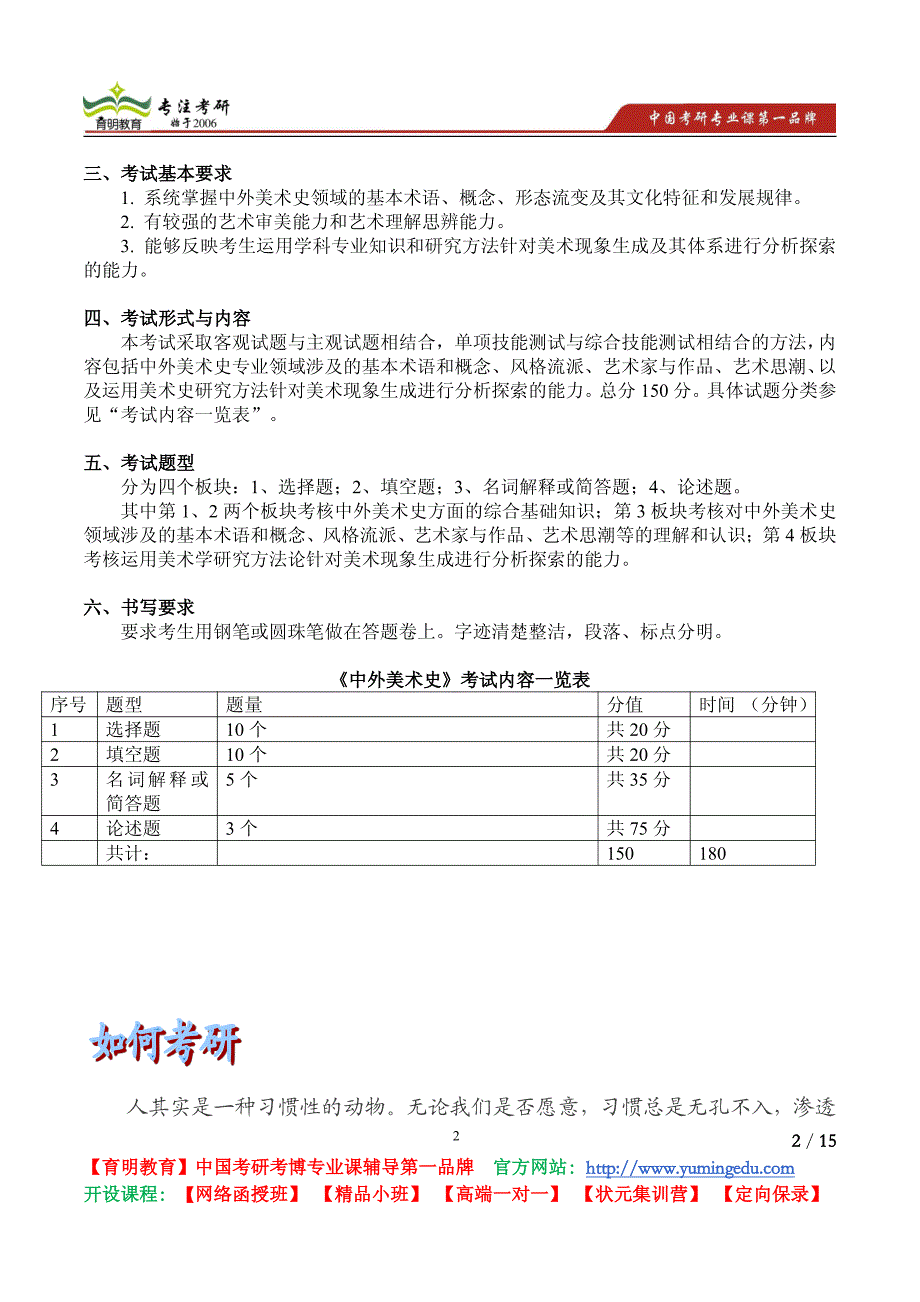 2015考研南开大学861中外美术史考试大纲考研真题解析参考书_第2页