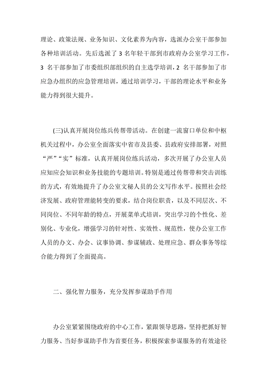 2018年政府办工作总结范文稿_第2页