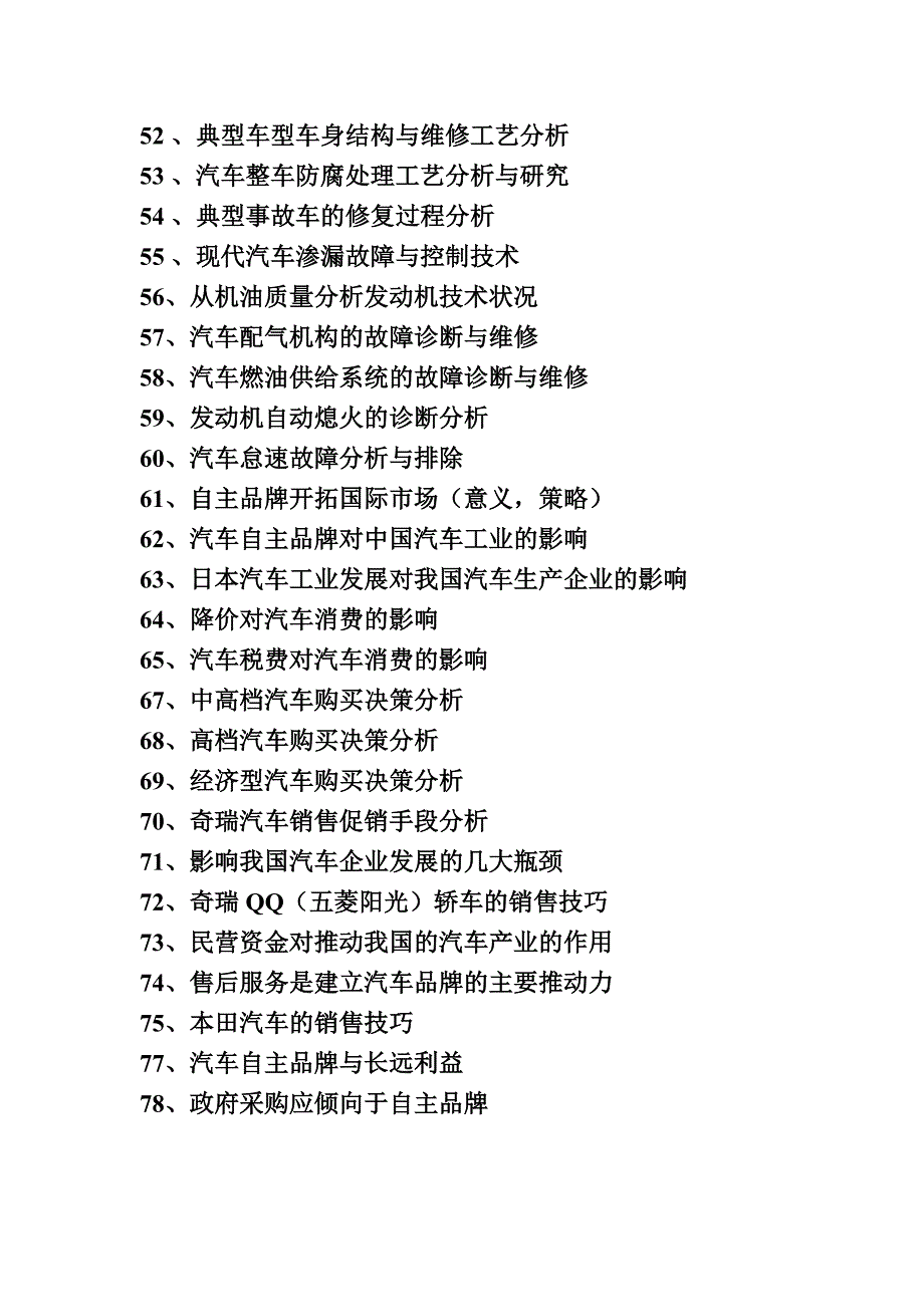 汽车专业课题选_第3页