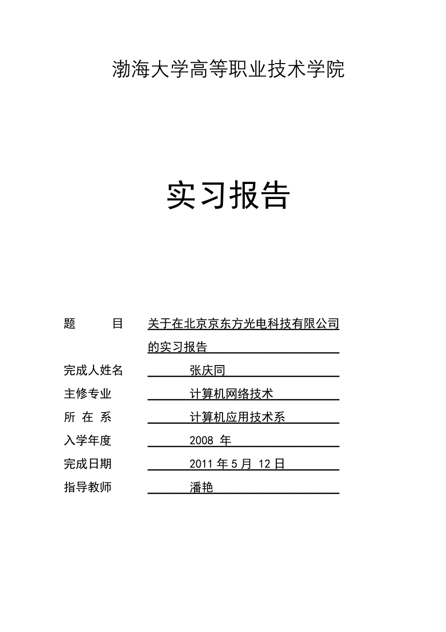 实习报告样稿_第1页