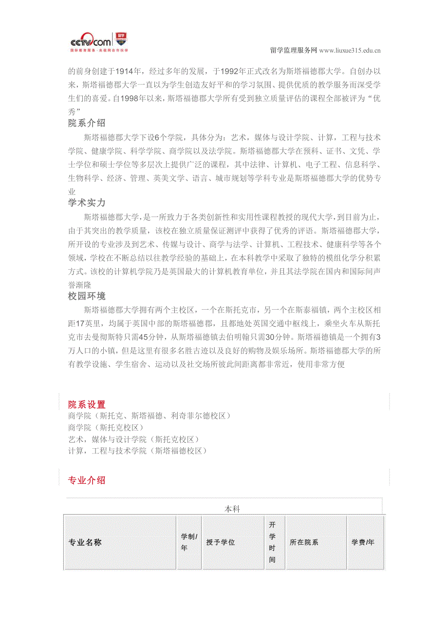 斯塔福德郡大学商业管理与企业本科专业_第3页