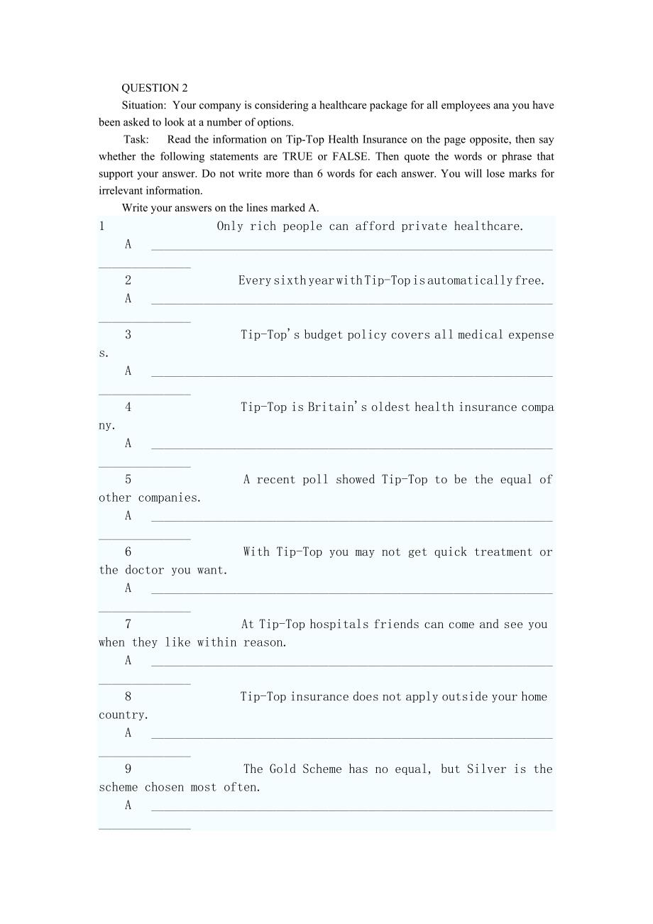 商务英语初模拟题L_第2页