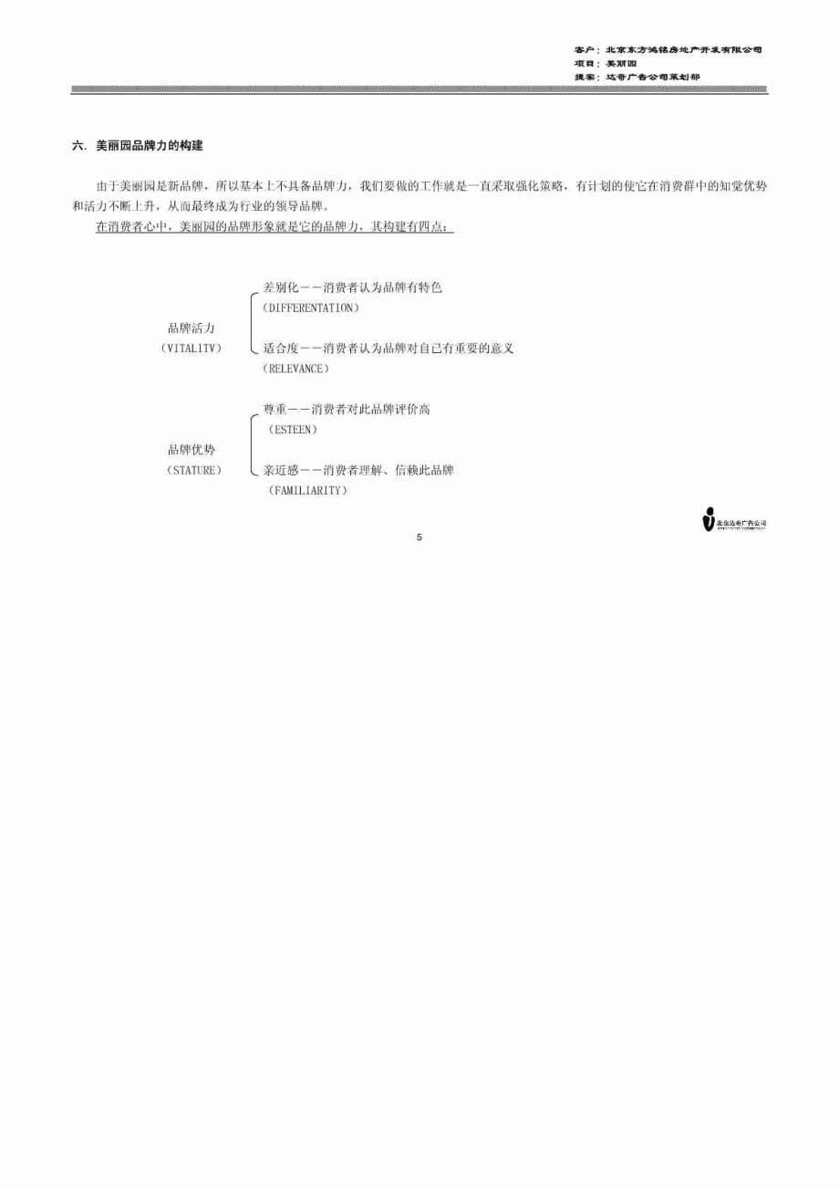 -【企业战略经典】地产广告公司策划案集-美丽园品牌经营战略思路_第5页