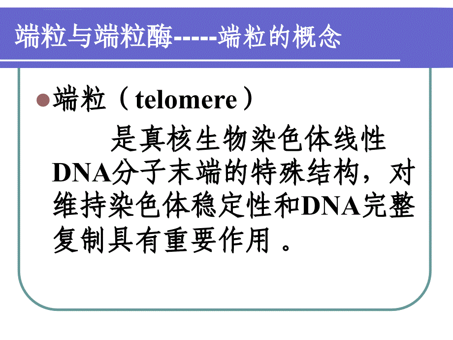 端粒、端粒酶与肿瘤ppt培训课件_第2页