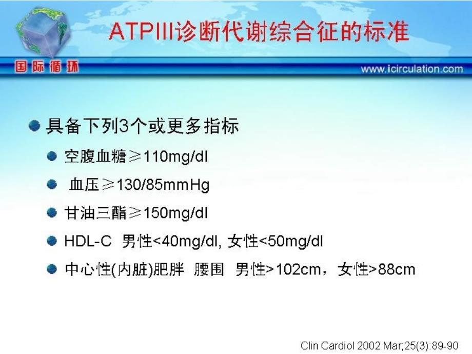 代谢综合症与非诺贝特的临床应用ppt培训课件_第3页