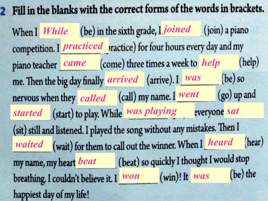 2014年春人教版最新八年级英语下册《Unit5_What_were_you_doing_when_the_rainstorm_came_Selfcheck》课件_第3页