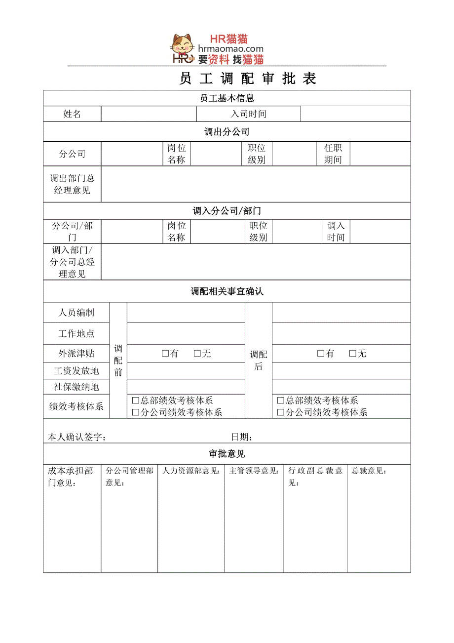 员工关系表格汇总_第3页