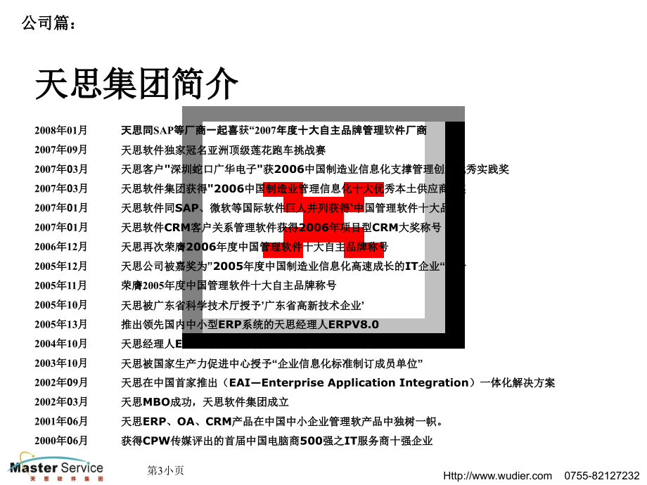 最完整的天思软件集团公司及ERP产品介绍-官方资料_第3页