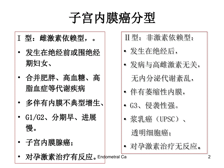 子宫内膜癌诊治面临的问题与挑战-妇产科课件_第2页