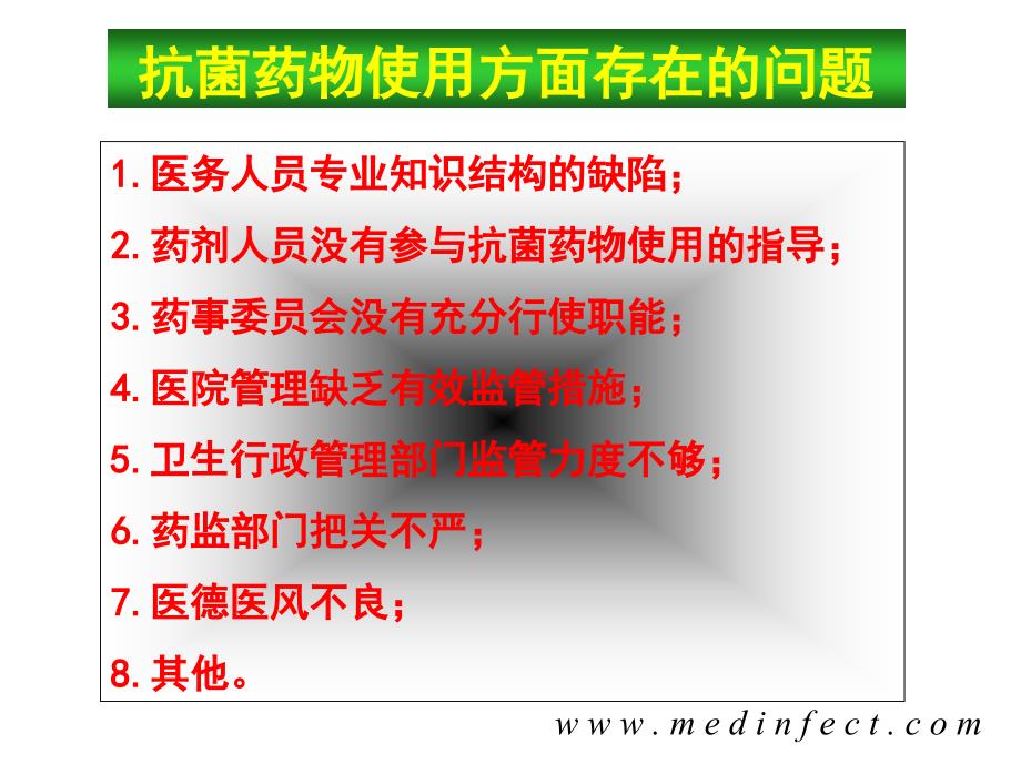 抗菌药物临床应用中存在的问题和对策_第2页