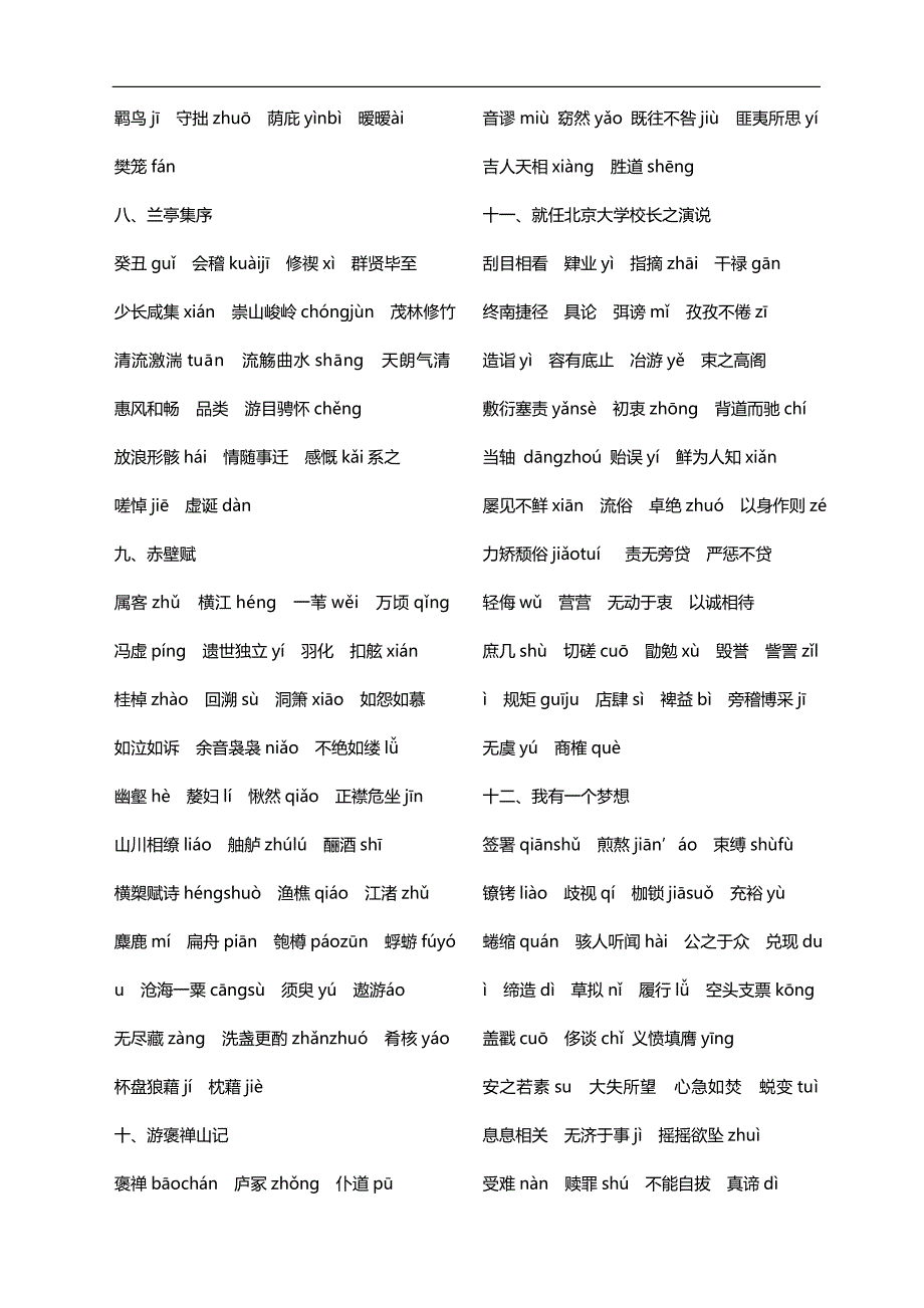 2017单招考试备考资料之-字音字形整理_第4页