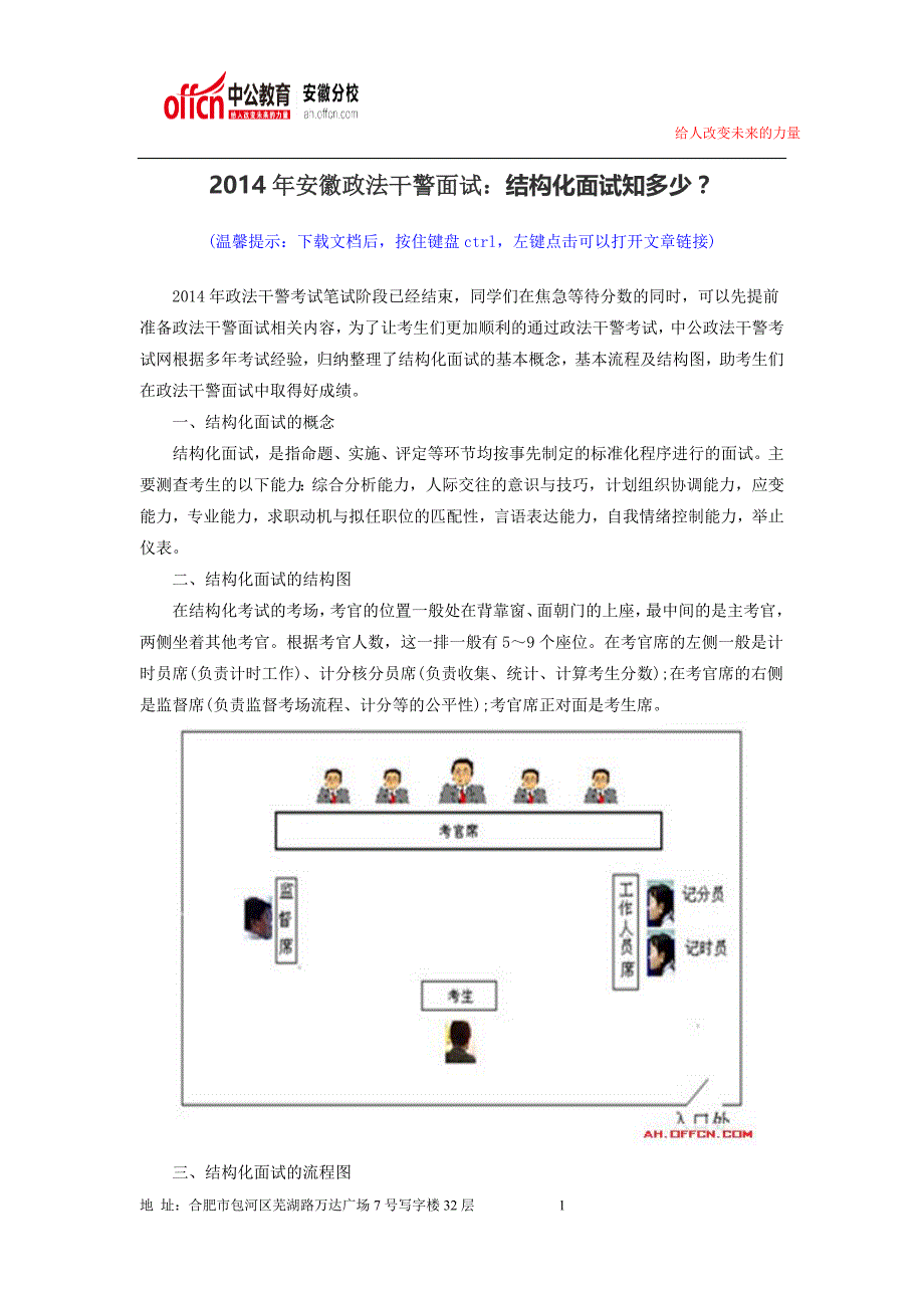 2014年安徽政法干警面试：结构化面试知多少？_第1页