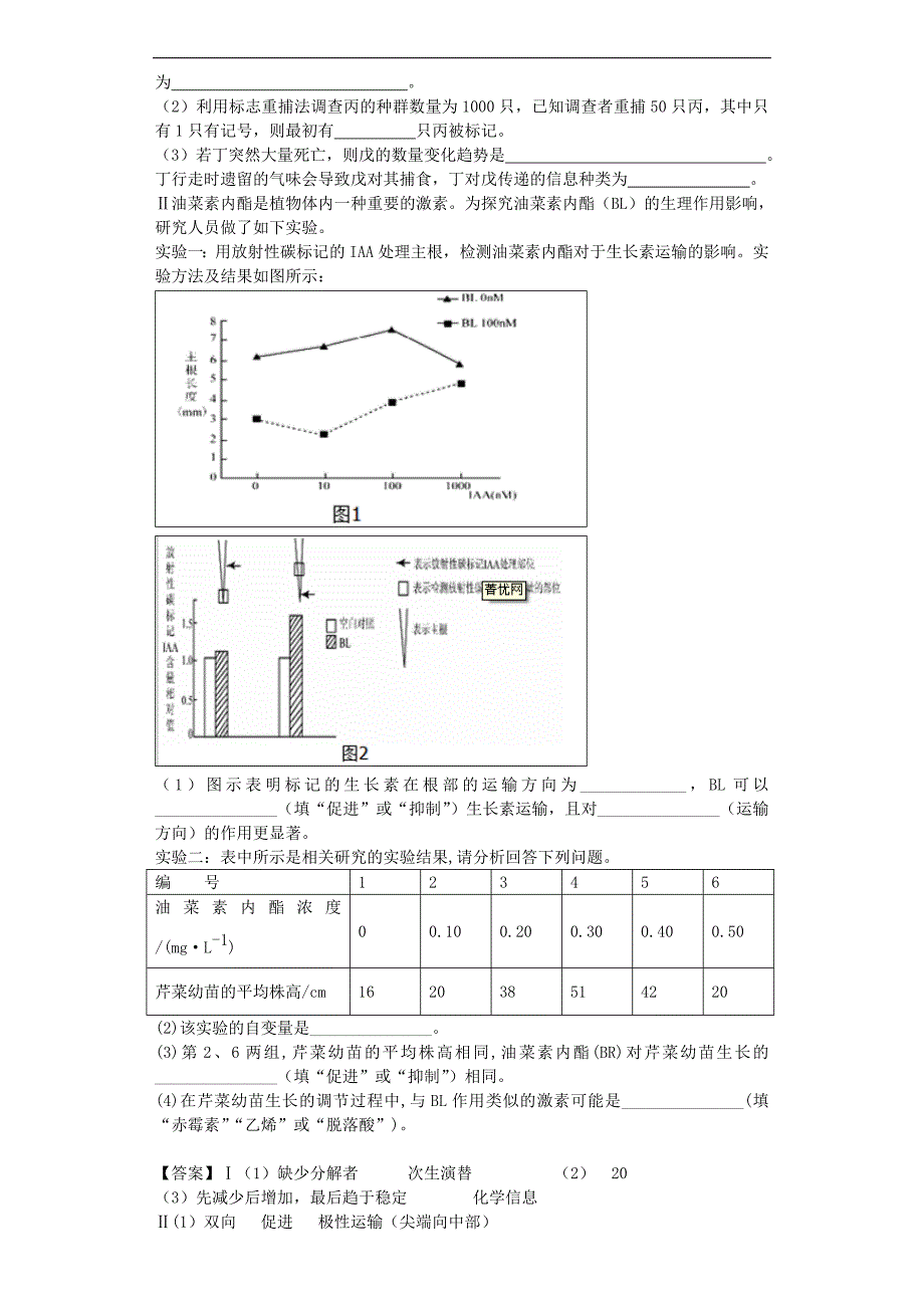 2016年学年吉林省吉林二中高三下最后一考理综生物卷（带解析）_第4页