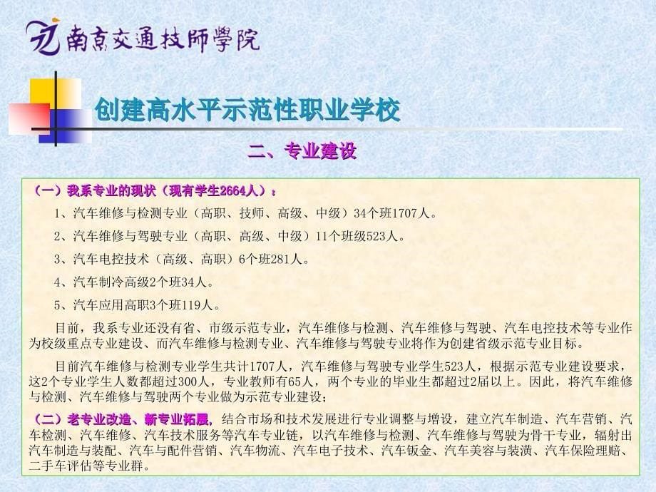 创建江苏省高水平示范性职业学校ppt培训课件_第5页