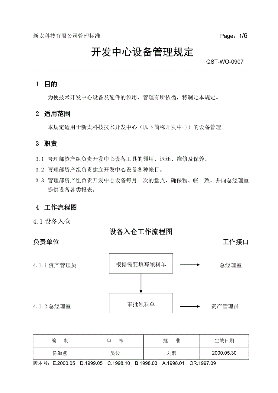 为使技术开发中心设备及配件的领用_第1页