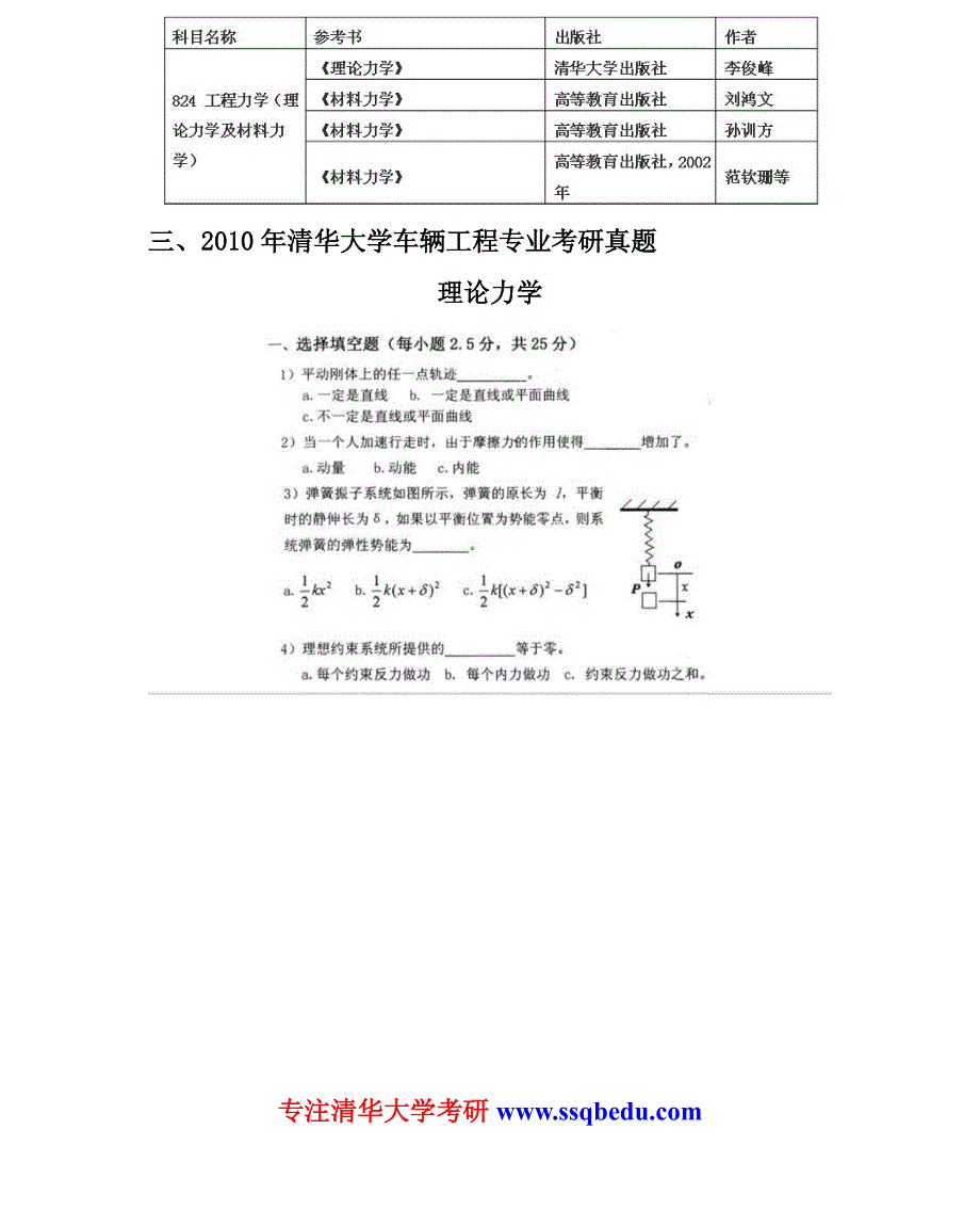 2015年清华大学车辆工程(汽车工程系)考研院校介绍、专业目录、招生人数、参考书目、历年真题、复试安排_第3页