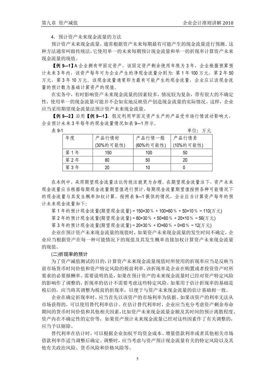 企业会计准则讲解9资产减值_第5页