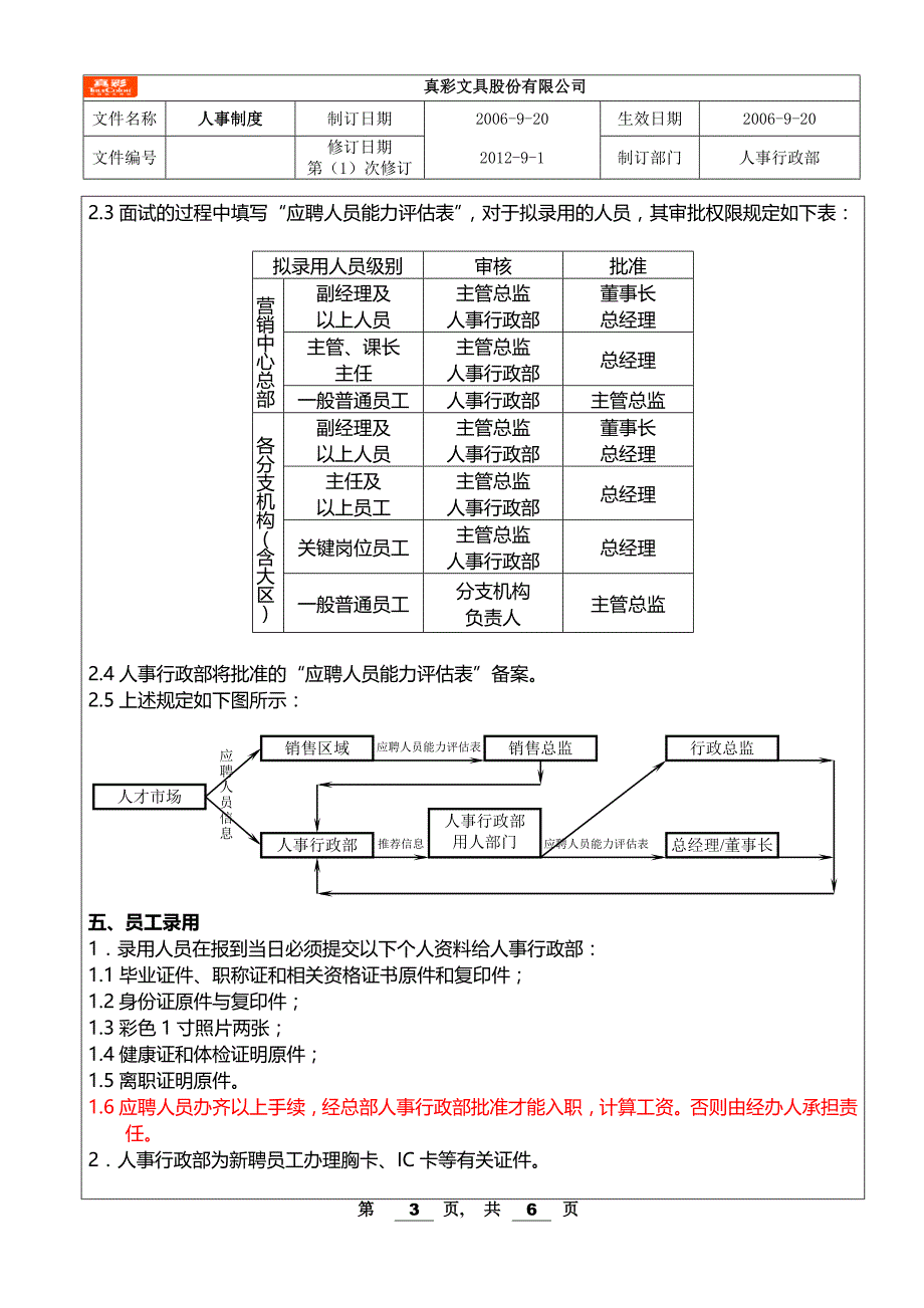 员工招聘、录用和岗位变动制度(修改执行版)_第3页