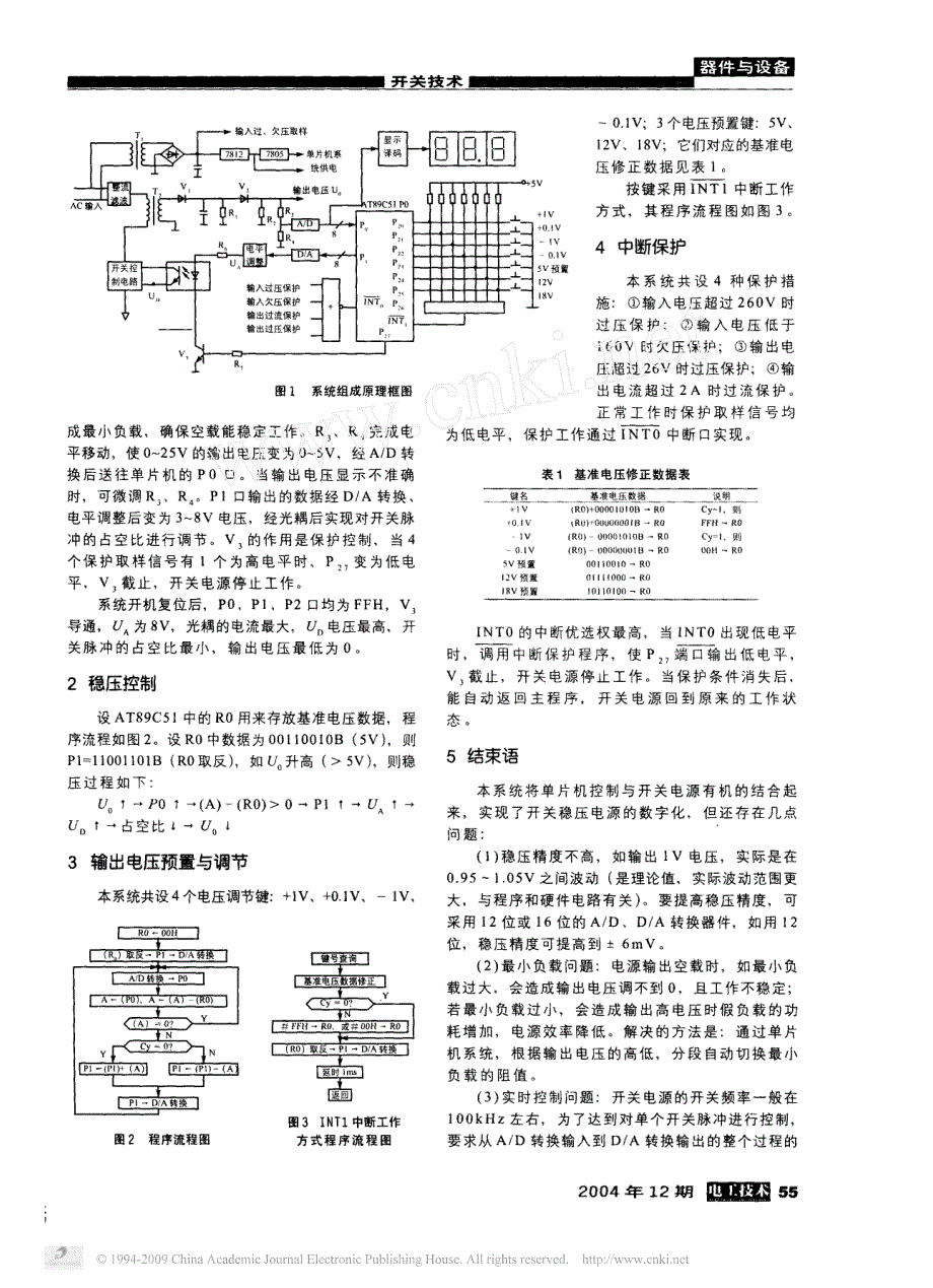 基于下单片机的数控开关稳压电源_第2页