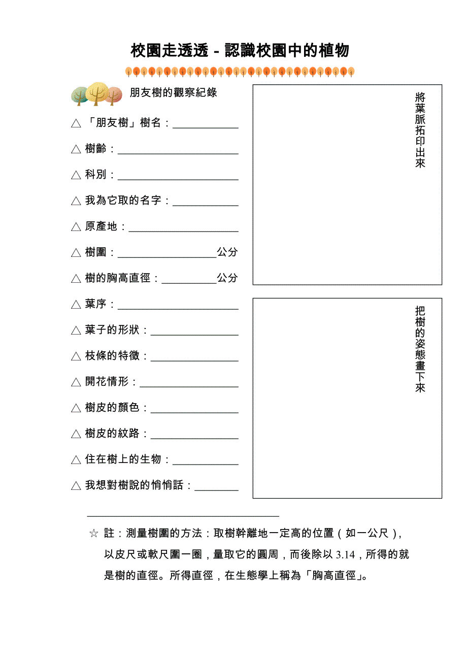 校园走透透-认识校园中的植物_第1页