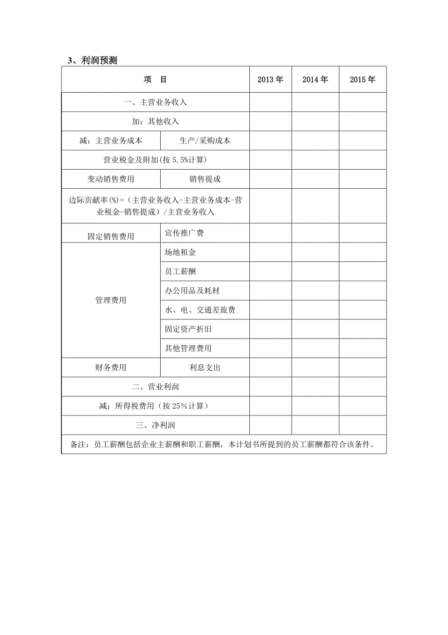 山东省创业大赛创业(商业)计划书模板(一)_14966_第4页