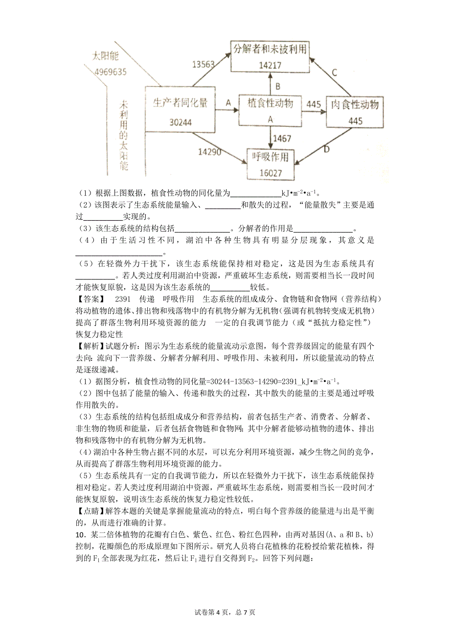 2017年广东省汕头市高三第三次模拟考试理科综合生物试题（带解析）_第4页