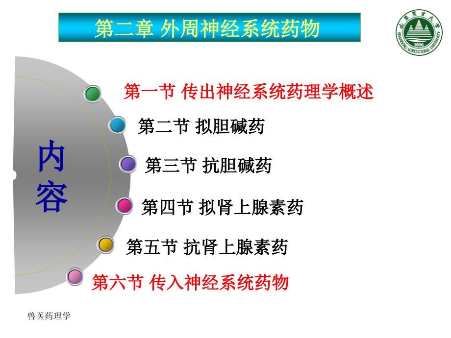 兽医药理学第二章外周神经系统药物_第2页