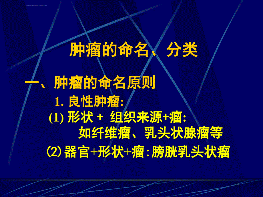 肿瘤的命名、分类ppt培训课件_第1页