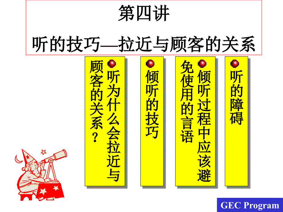 服务人员的五项修练1-听的技巧—拉近与顾客的关系(ppt_16)_第1页