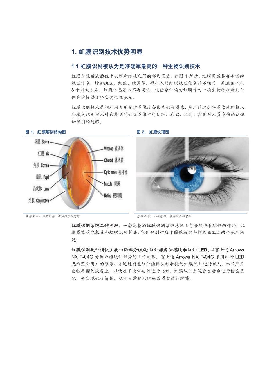 电子行业专题研究报告：虹膜识别，爆发在即_第4页