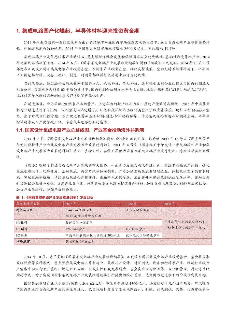 半导体材料行业深度分析报告：集成电路产业崛起，半导体材料迎来投资黄金期_第4页